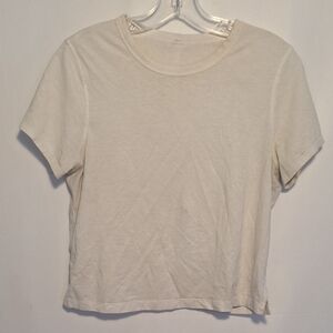 Lululemon Athletica Cream Short Sleeve Tee
